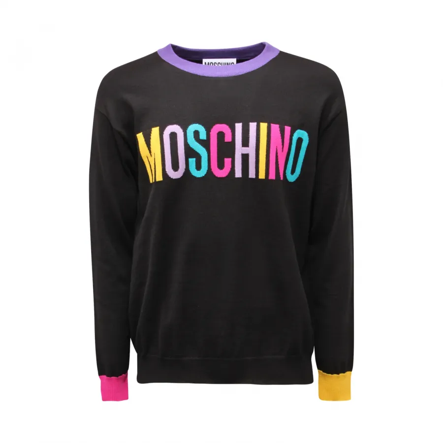 0495AQ maglione uomo MOSCHINO COUTURE man wool sweater