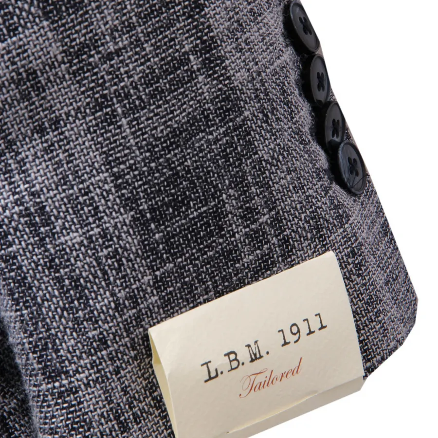 8863AE giacca uomo L.B.M 1911 grey/blue check wool/cotton jacket men