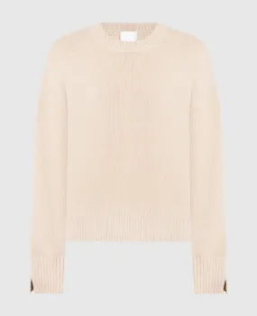 Allude Maglione in cashmere beige 23511402