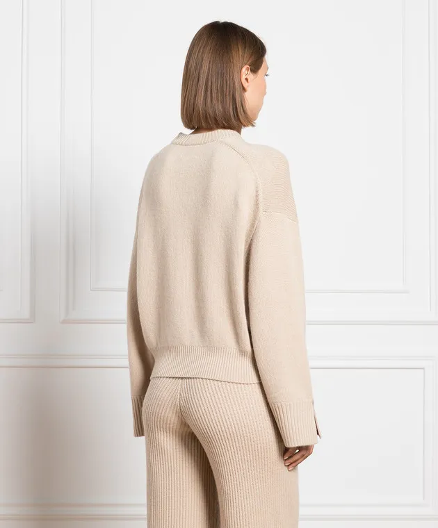 Allude Maglione in cashmere beige 23511402