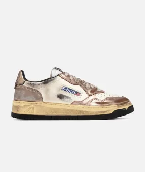 AUTRY DONNA--Medalist Low Super Vintage leather sneakers