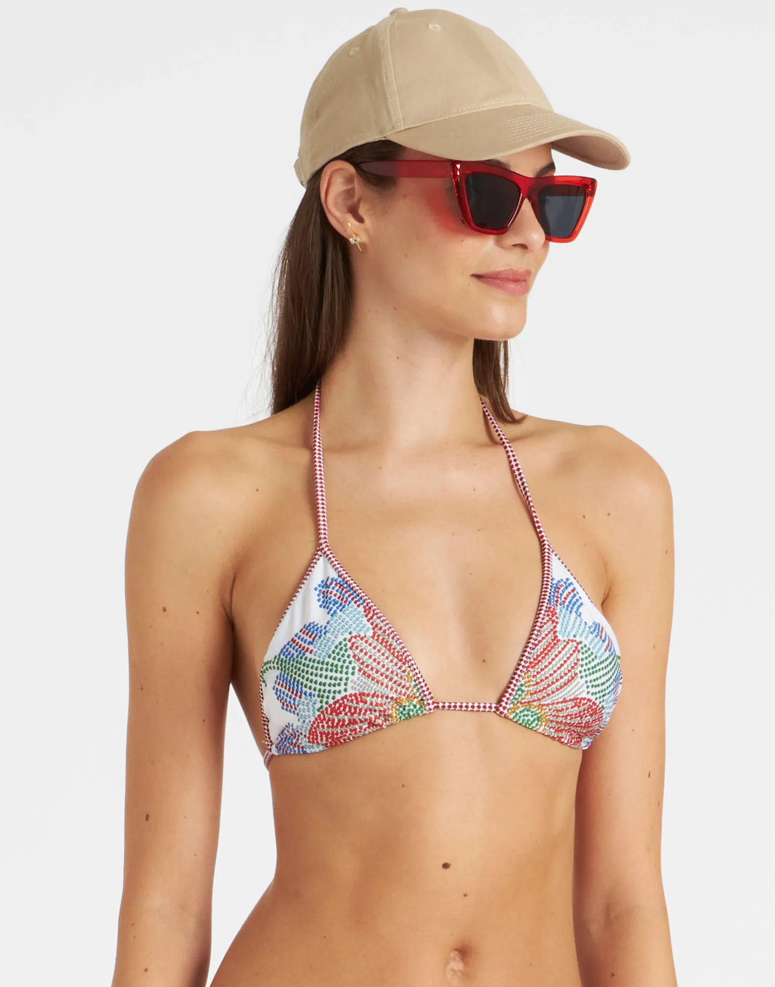 Bikini Top in Grenadilla Placée Off White for Women | La DoubleJ