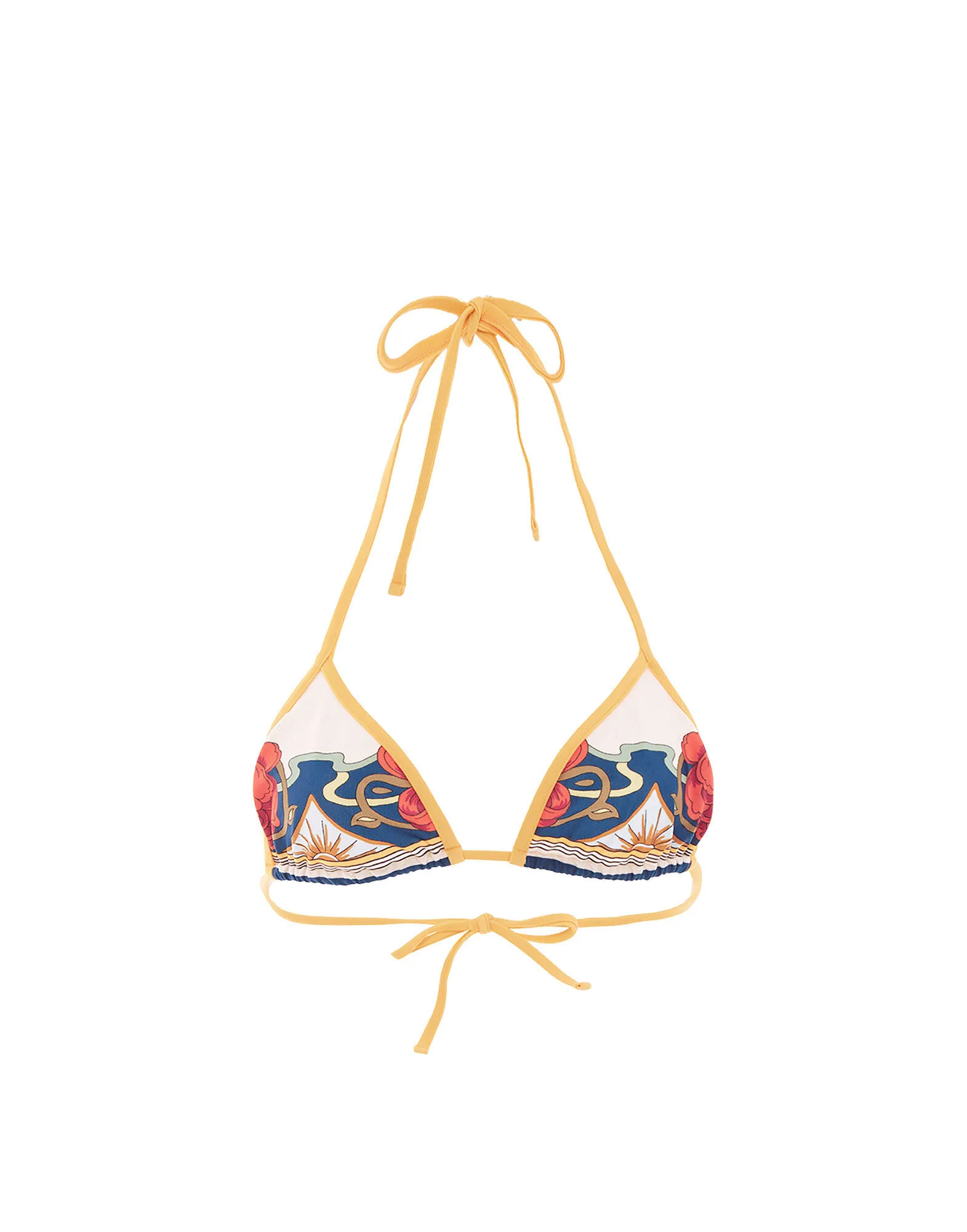 Bikini Top in Taormina Placée Ivory for Women | La DoubleJ