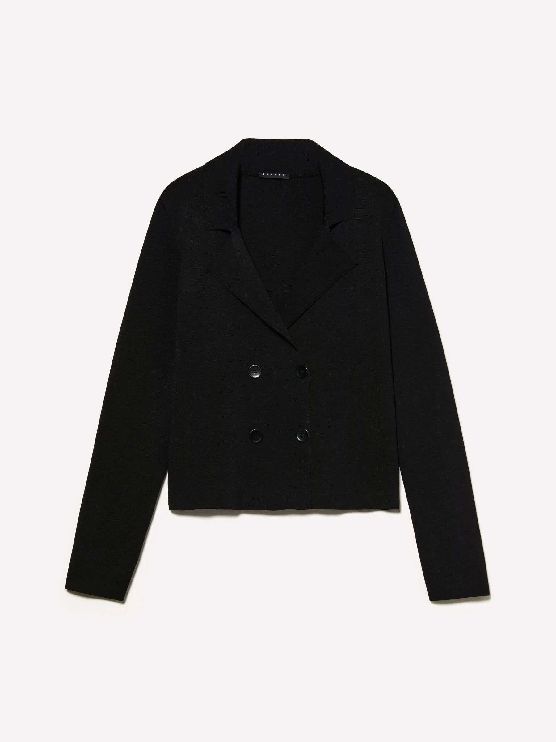 Blazer nero in maglia