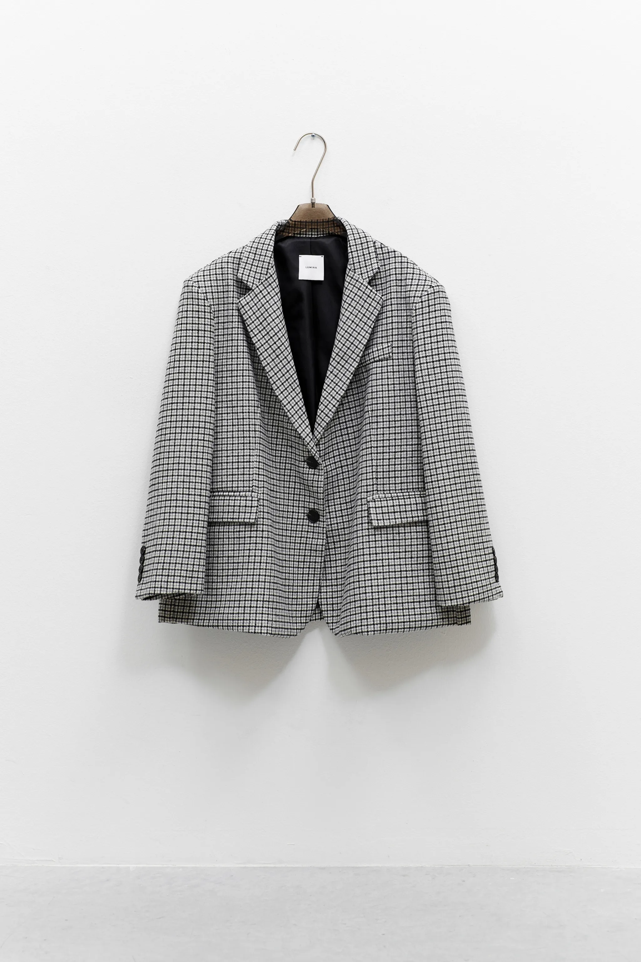 BLAZER OVERSIZE PIED-DE-POULE