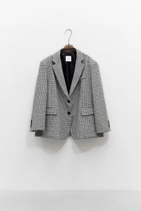 BLAZER OVERSIZE PIED-DE-POULE