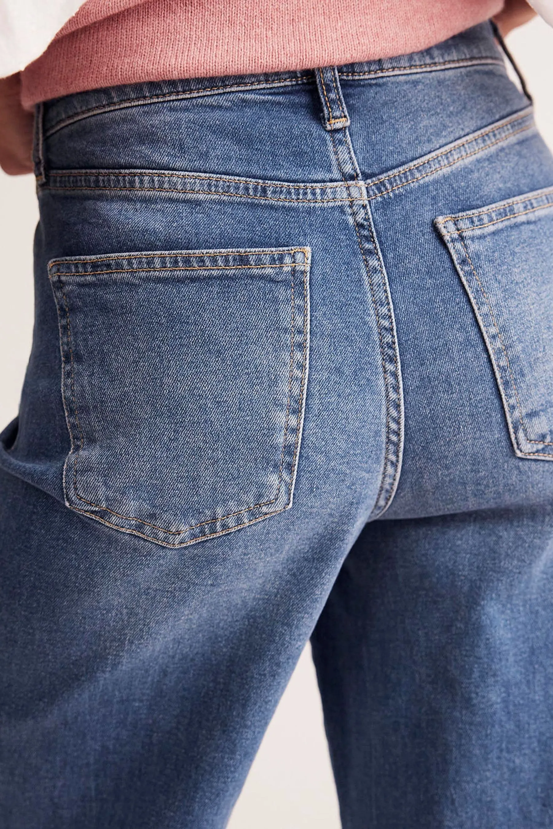 Boden - Jeans a gamba larga a vita alta    