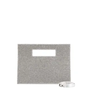 Borsa Corozo strass argento