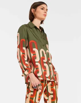 Boy Shirt in Prometheus Placée Camouflage for Women | La DoubleJ