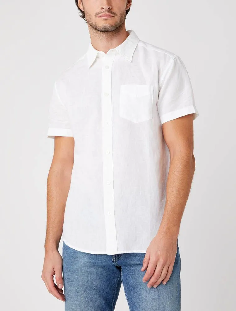 Camicia Manica Corta Casual Wrangler - White