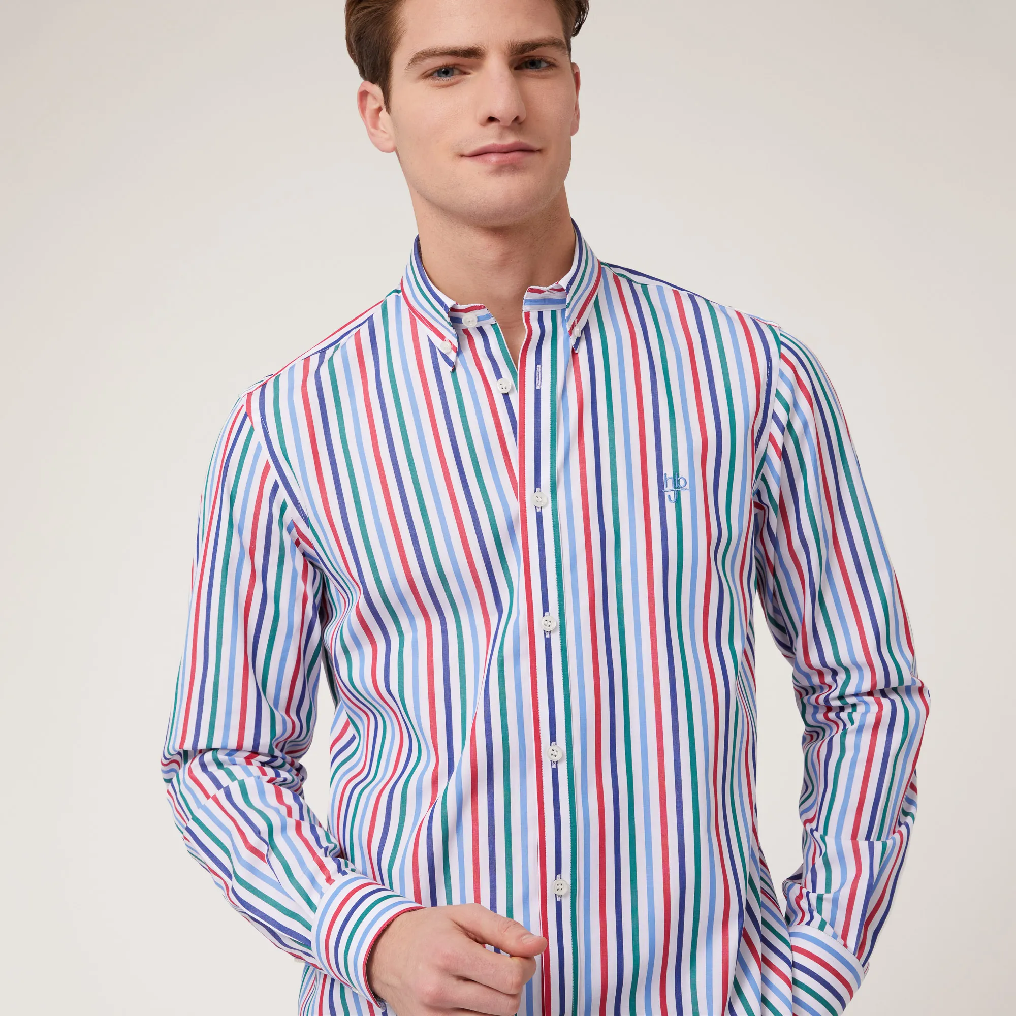 Camicia Regular A Righe in Rosso: Nuovi arrivi Di Lusso | Harmont & Blaine®