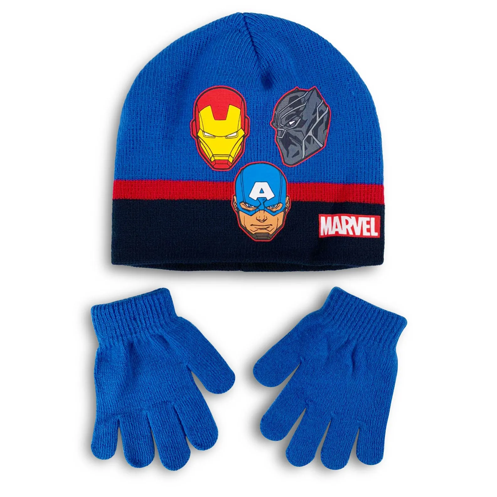 Cappello e guanti invernale Marvel Avengers cappellino Iron man bambino 4584