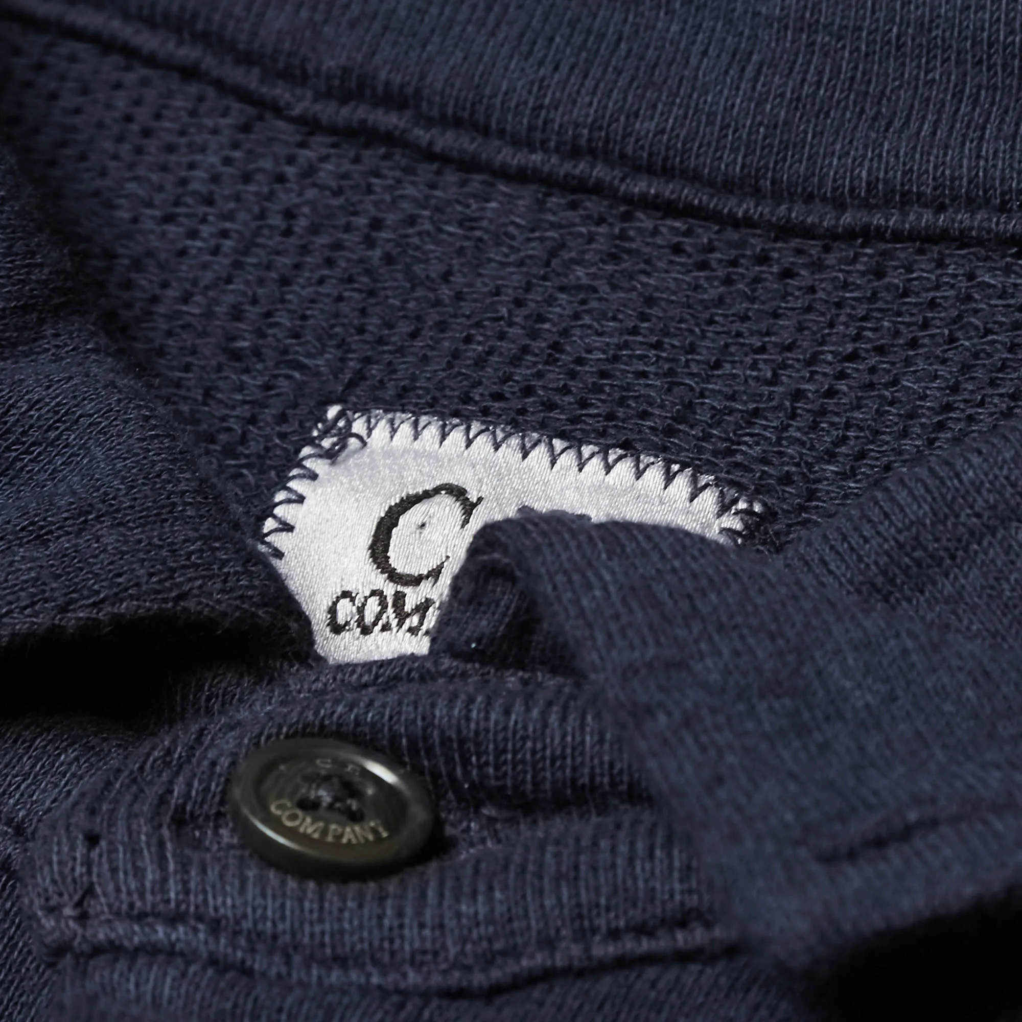 C.P. Company Long Sleeve Cotton Felpa PoloIndigo