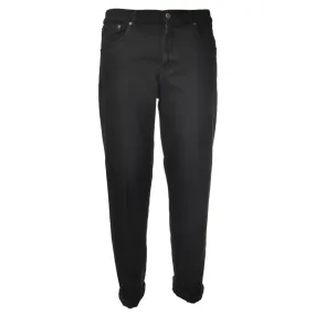 Dondup - Jeans a Cavallo Morbido con Cinque Tasche - Nero - Pantalone - Luxury Exclusive Collection