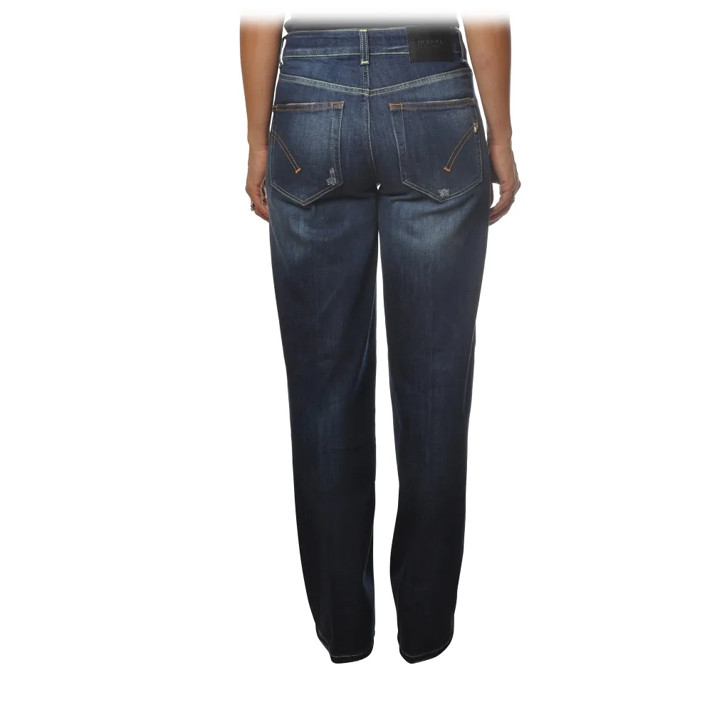 Dondup - Jeans a Gamba AmpiaModello Karen - Blu Denim - Pantalone - Luxury Exclusive Collection