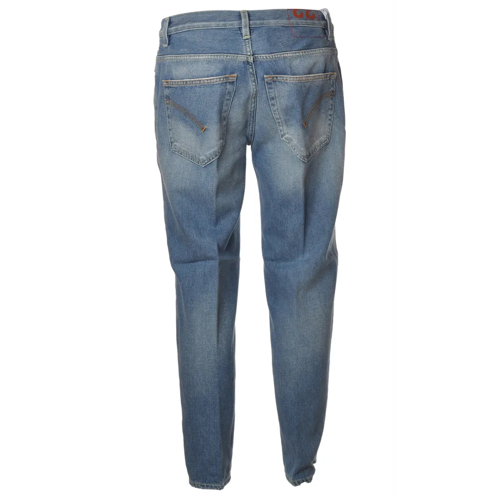 Dondup - Jeans Modello Brighton a Vita Morbida - Light Blue - Pantalone - Luxury Exclusive Collection