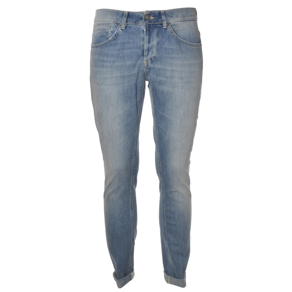 Dondup - Jeans Modello George a Vita Regolare - Light Blue - Pantalone - Luxury Exclusive Collection