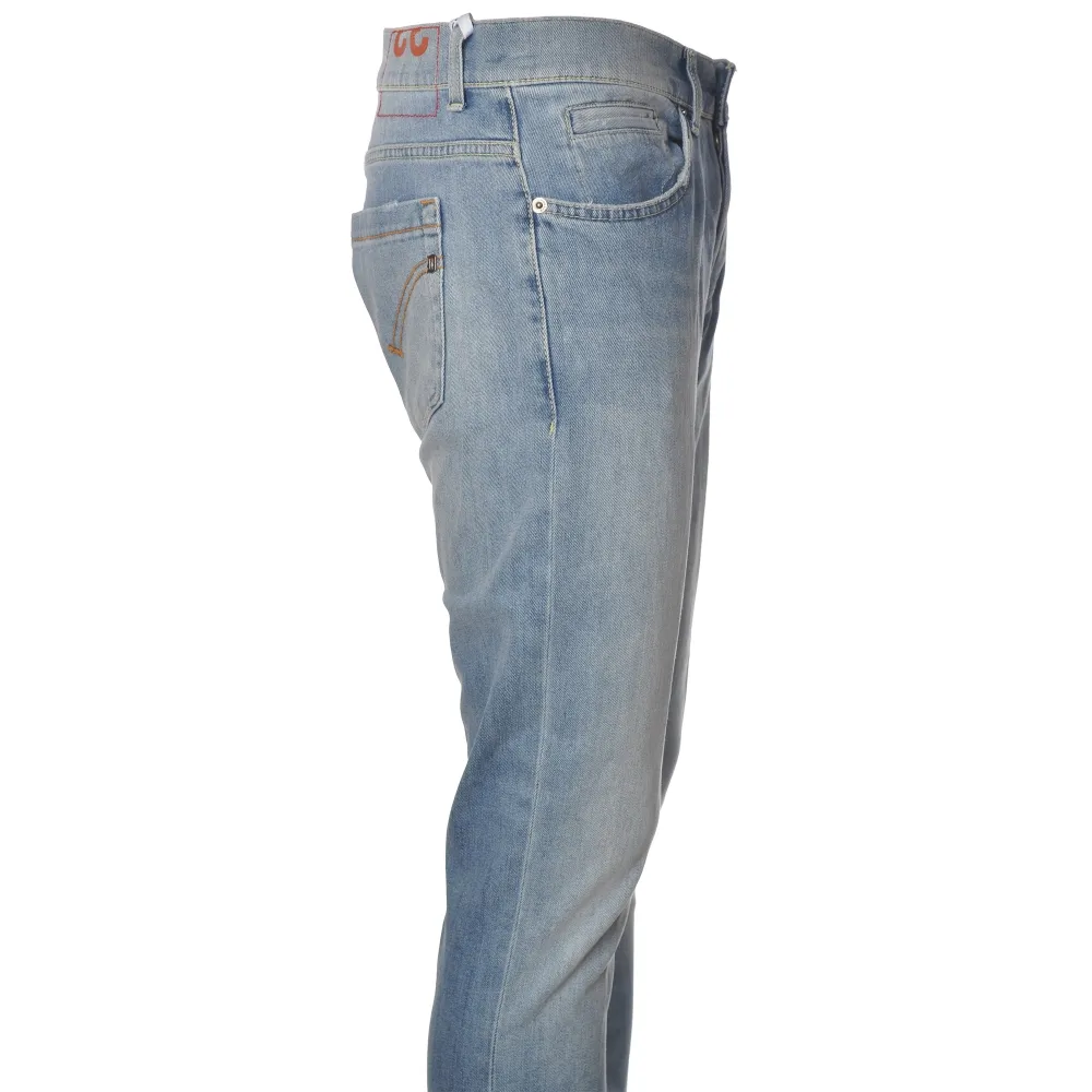 Dondup - Jeans Modello George a Vita Regolare - Light Blue - Pantalone - Luxury Exclusive Collection