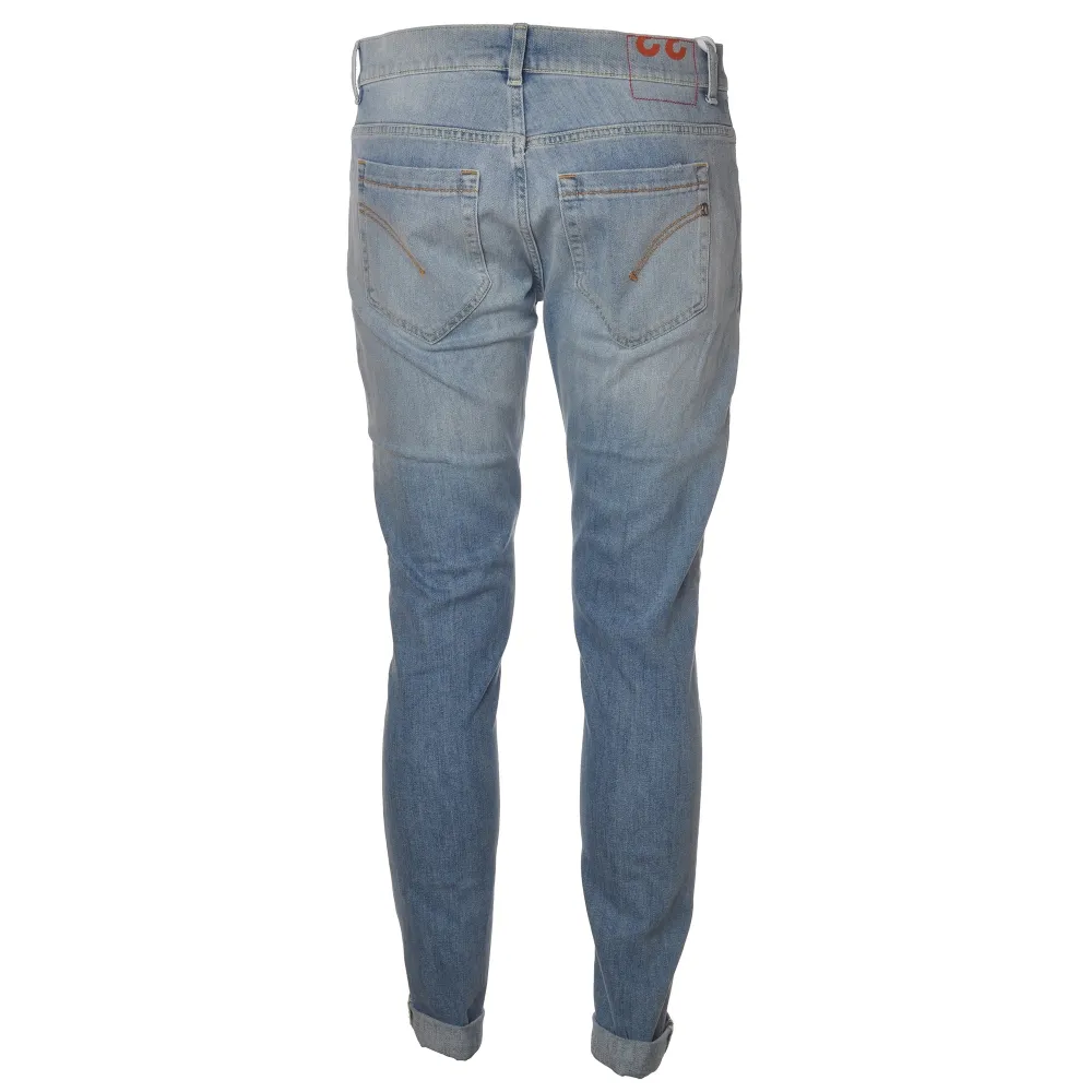 Dondup - Jeans Modello George a Vita Regolare - Light Blue - Pantalone - Luxury Exclusive Collection