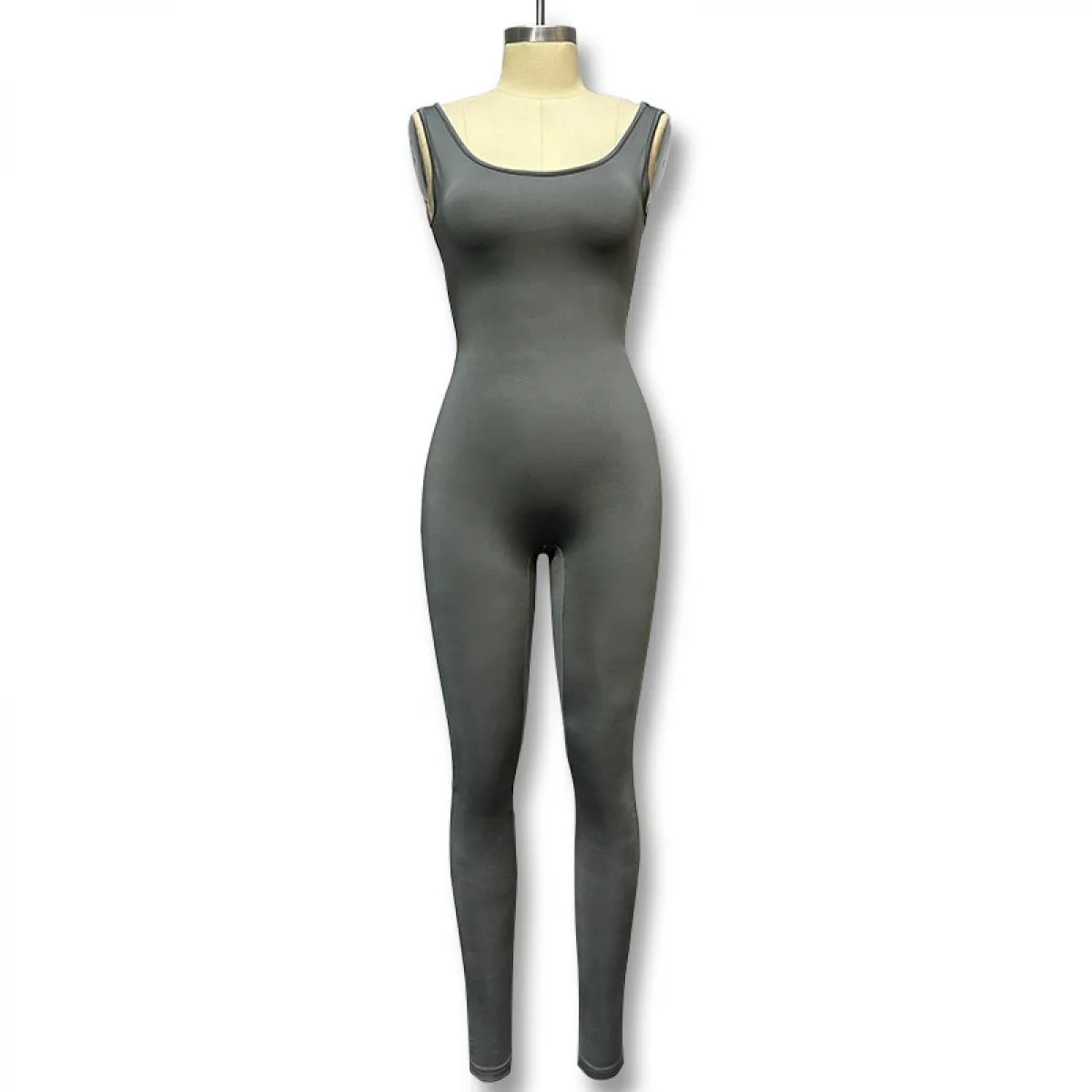 Donna Primavera Estate Slim Fit Tute da yoga Tuta attillata Tuta Backless Gym Bodycon Scrunch Butt Yoga Pagliaccetti V Back