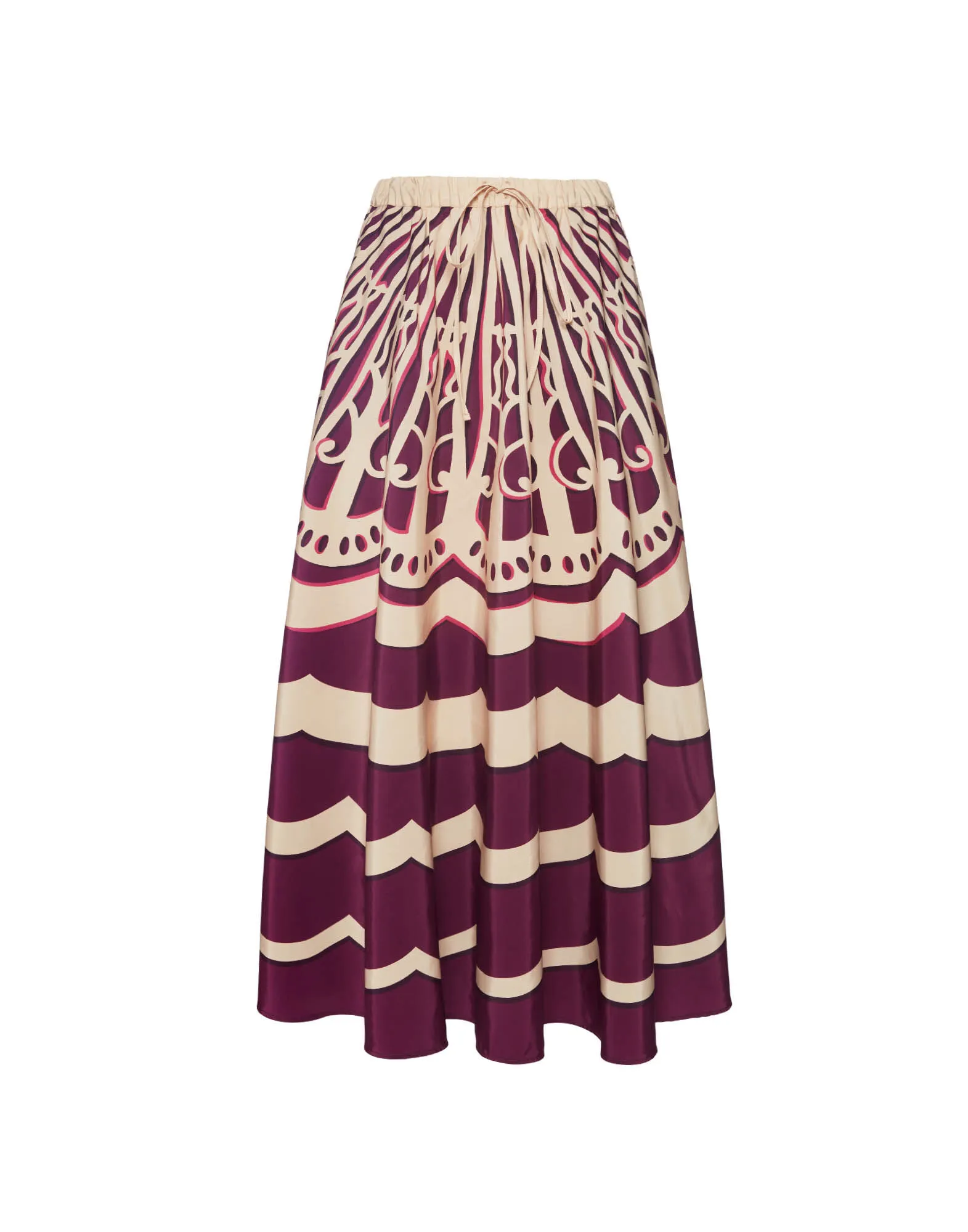 Drawstring Skirt in Fans Placée Purple for Women | La DoubleJ