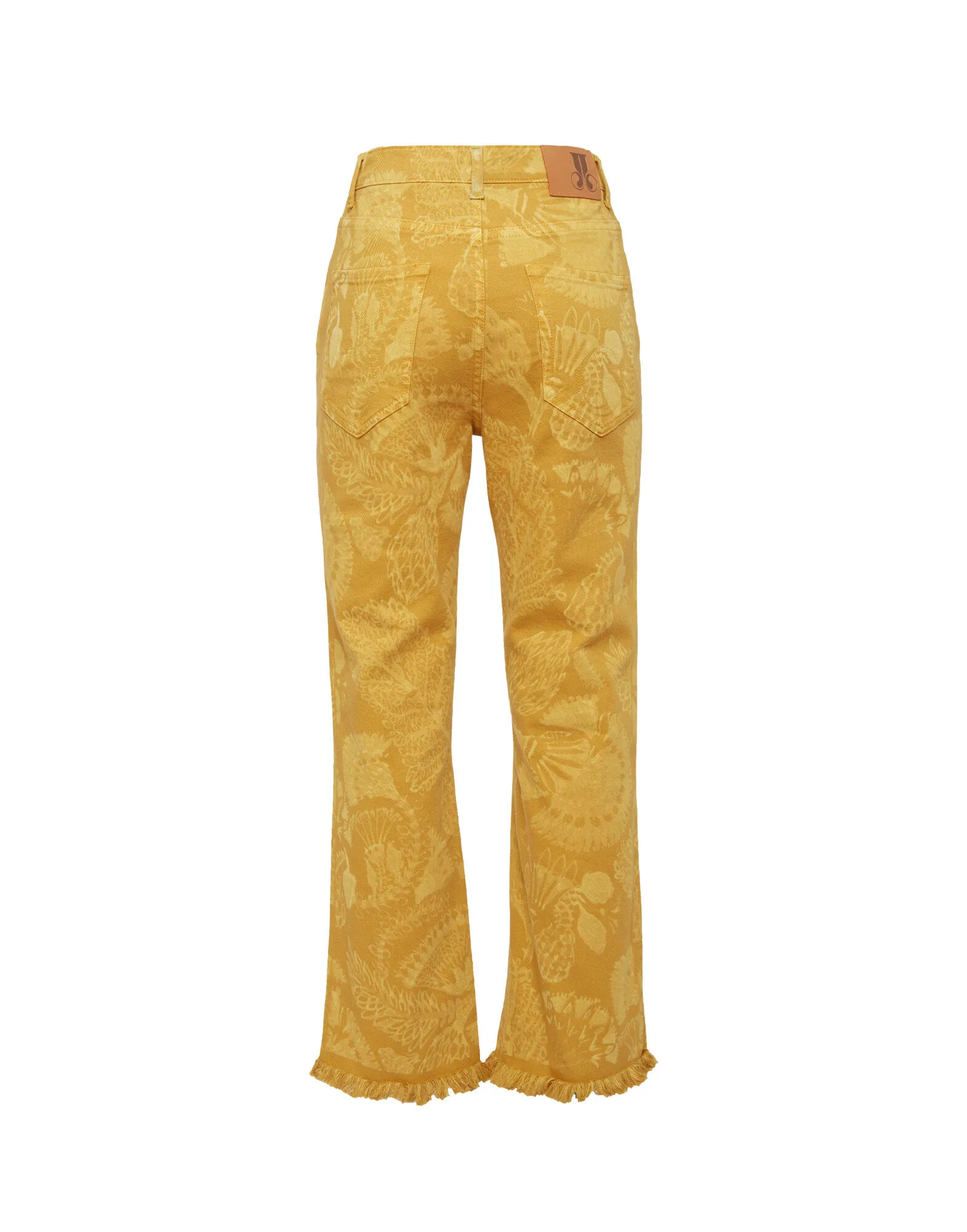 Fancy Crop Jeans in Sicomore Yellow for Women | La DoubleJ