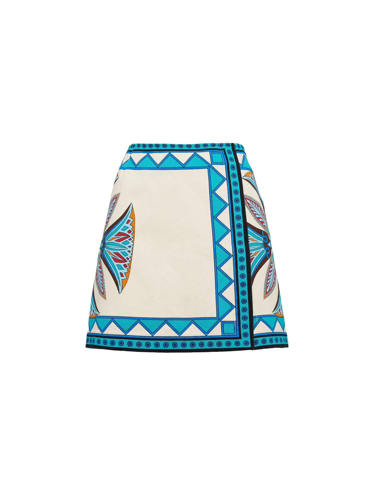 Foulard Mini Skirt in Lotus Placée Ivory for Women | La DoubleJ