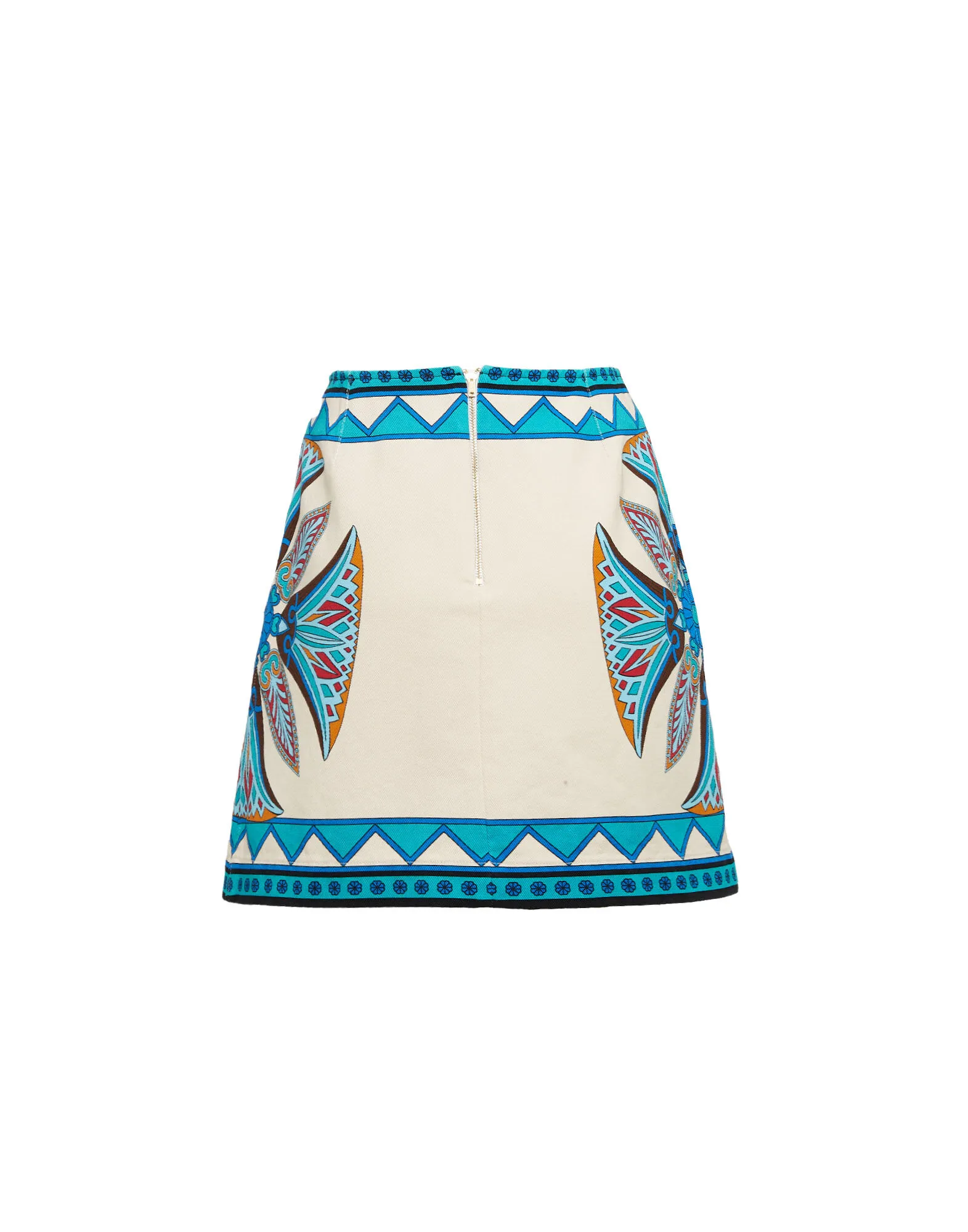 Foulard Mini Skirt in Lotus Placée Ivory for Women | La DoubleJ