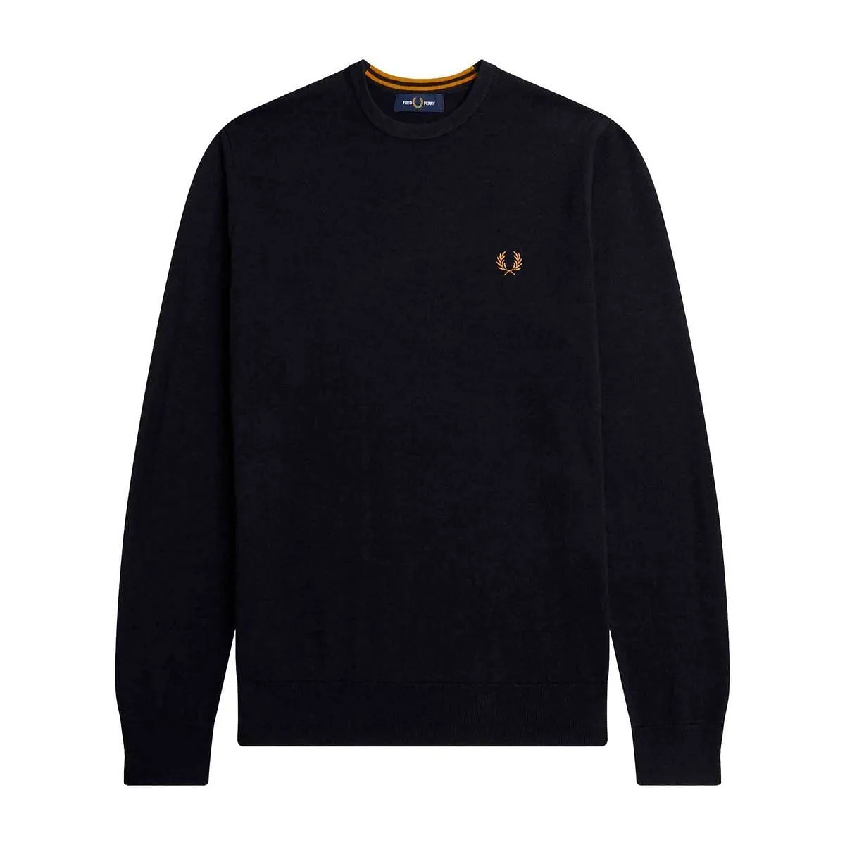      FRED PERRY MAGLIONE GIROCOLLO IN LANA E COTONE  