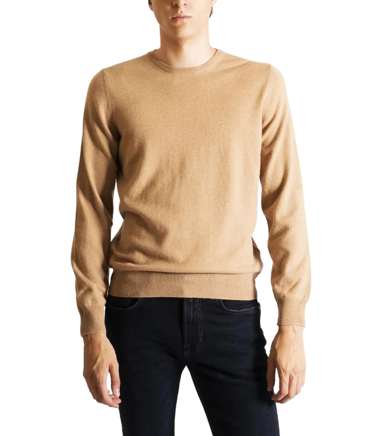 GRAN SASSO Pullover girocollo Mattone Uomo