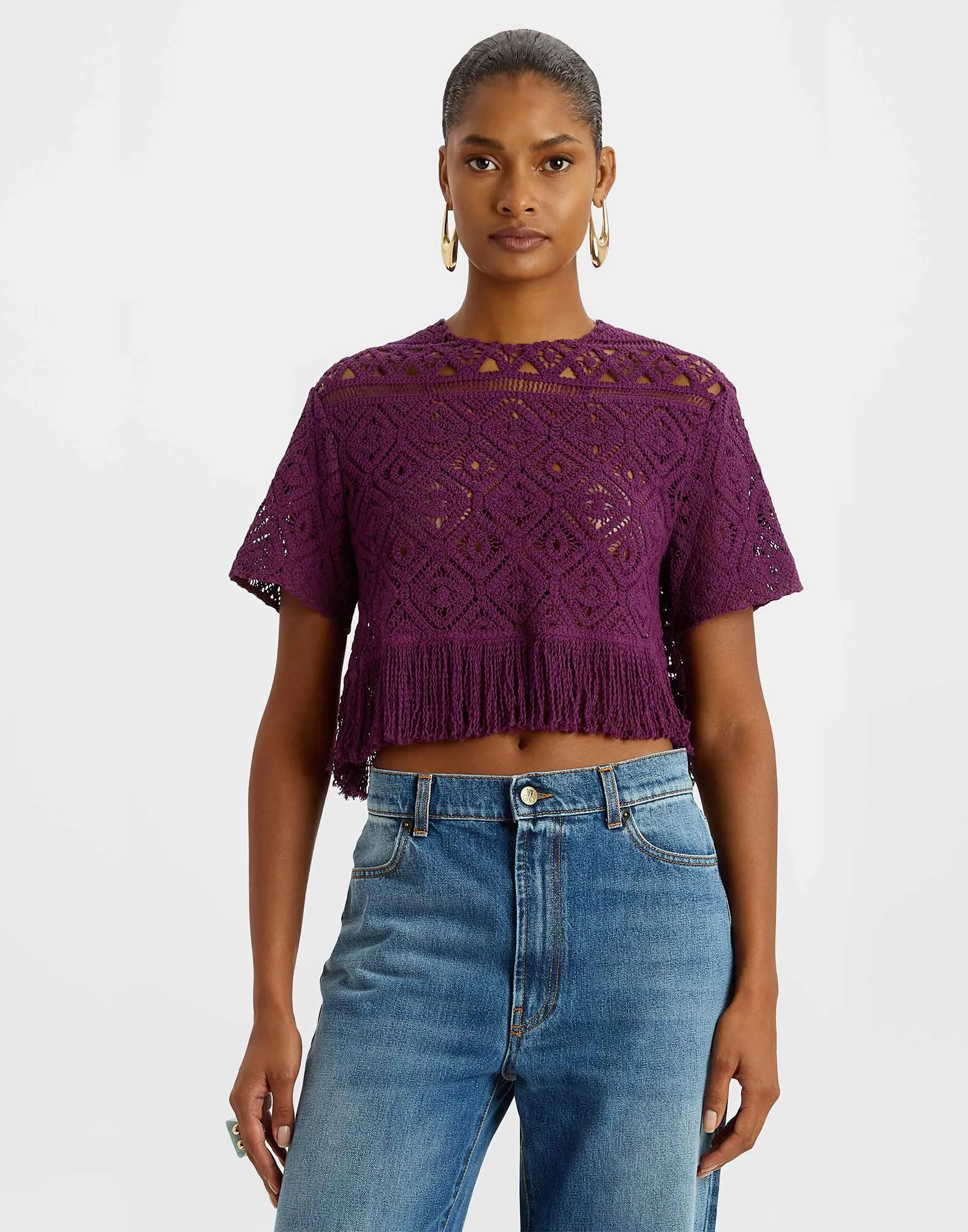 Lacey La Scala Tee in Plaza Purple for Women | La DoubleJ