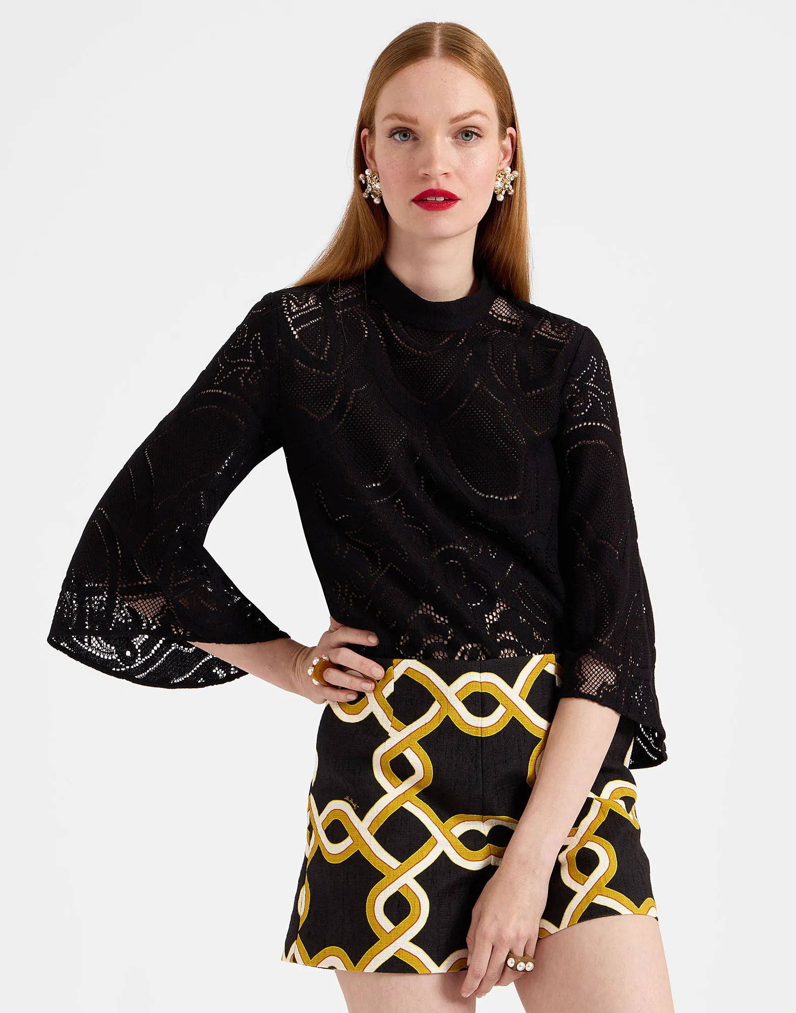 Lacey Make An Exit Top in Solid Black for Women | La DoubleJ