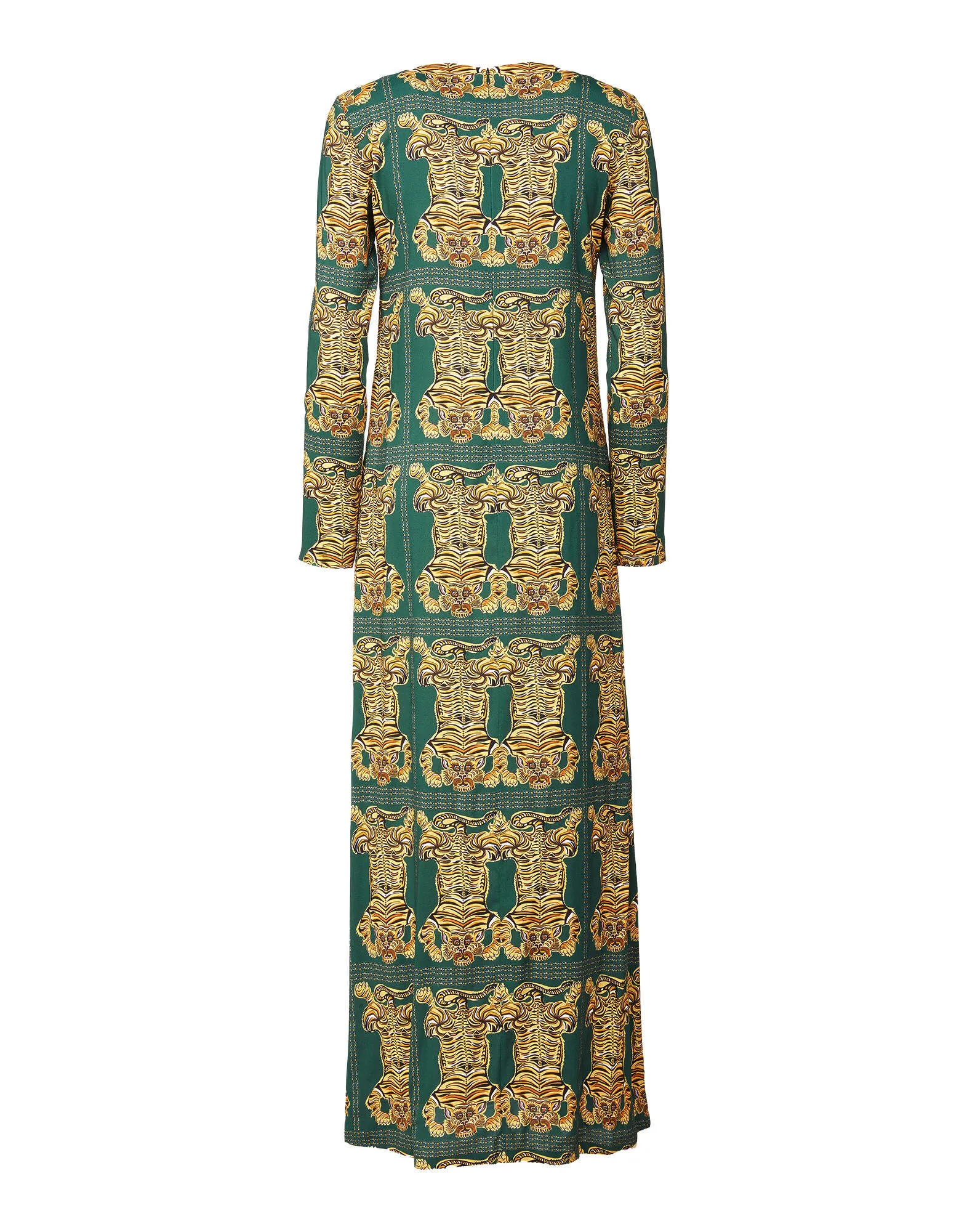 Long Sleeve Swing Dress in Tiger Tiles for Women | La DoubleJ