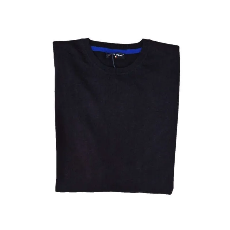 Maglione Maxfort girocollo in cotone nero