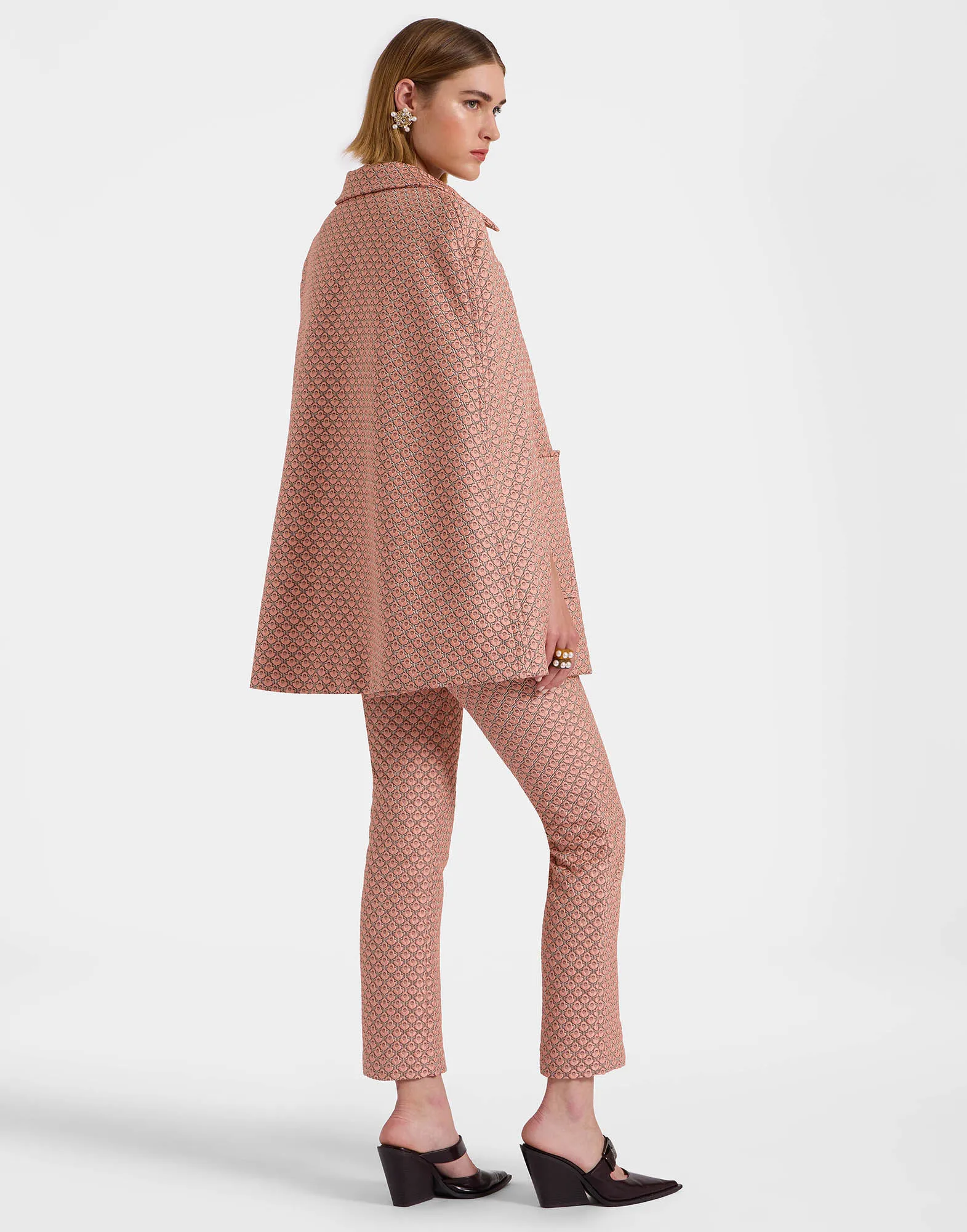 Milano Mini Cape in Tulip Pale Pink for Women | La DoubleJ