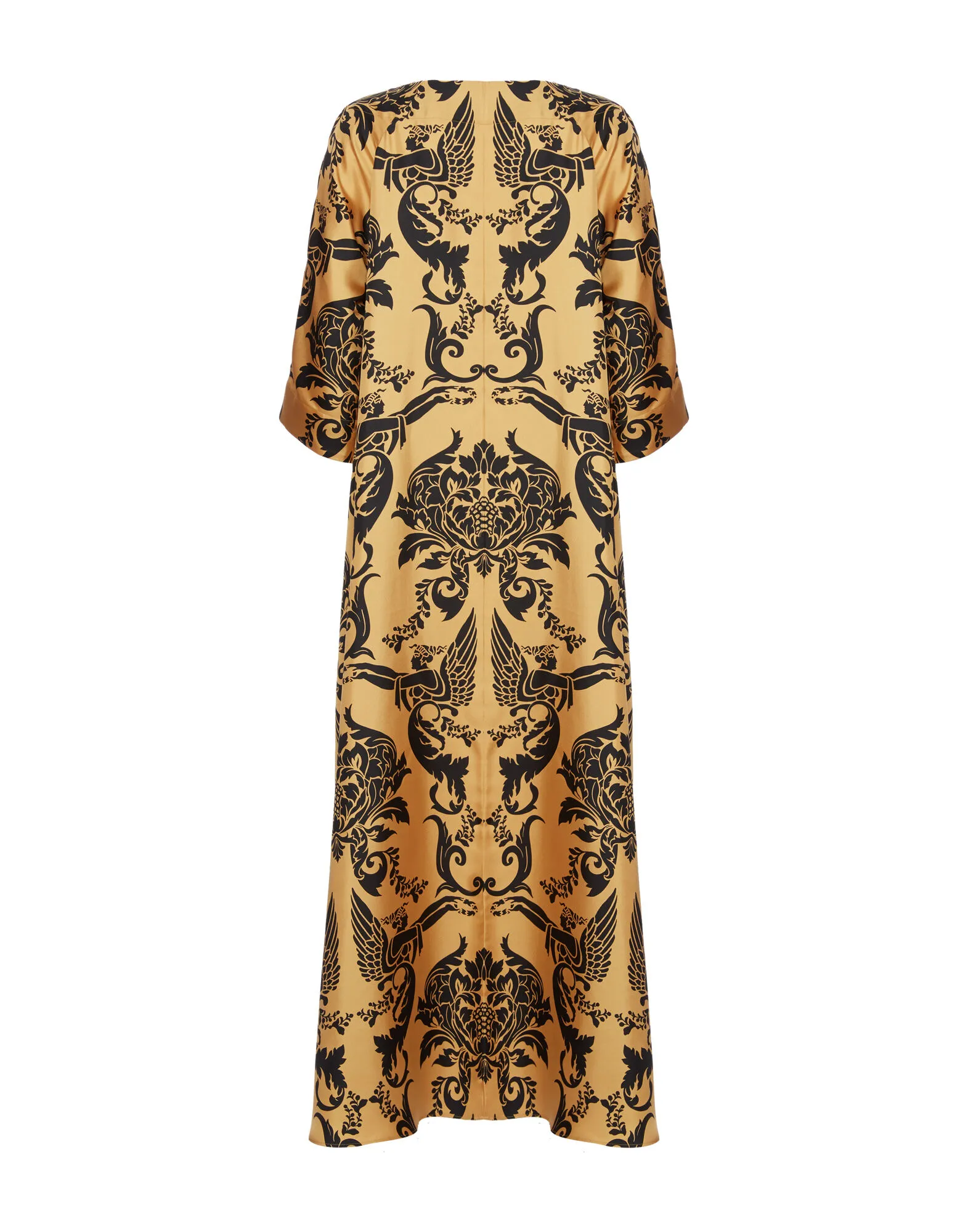 Muumuu Dress Round Neck in Cherubs Gold for Women | La DoubleJ