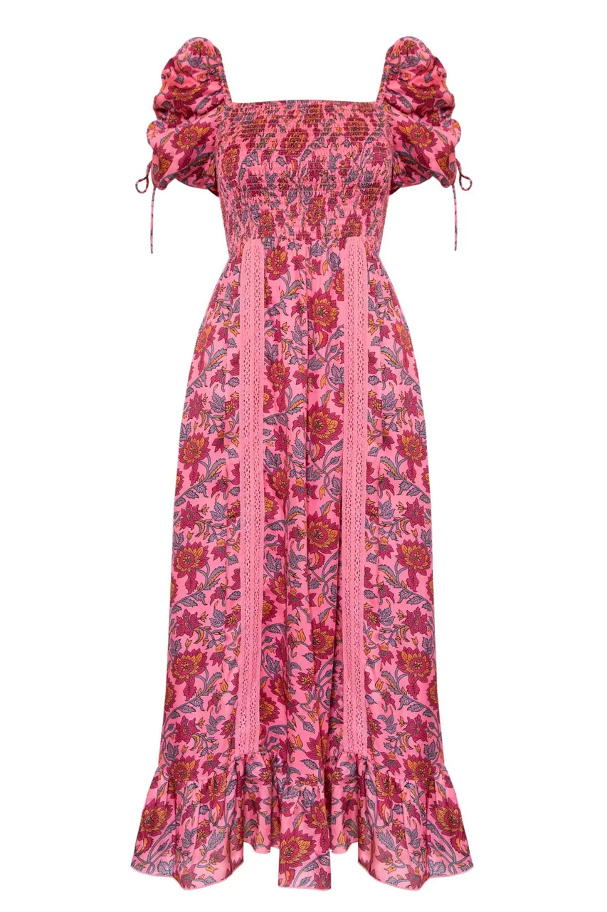 Neve & Noor Camilla Dress, Magenta Rosa