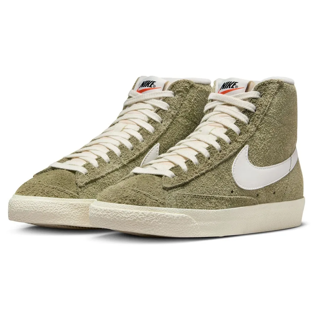 Nike Blazer Mid 77 Vintage Olive Bianco - Sneakers Donna