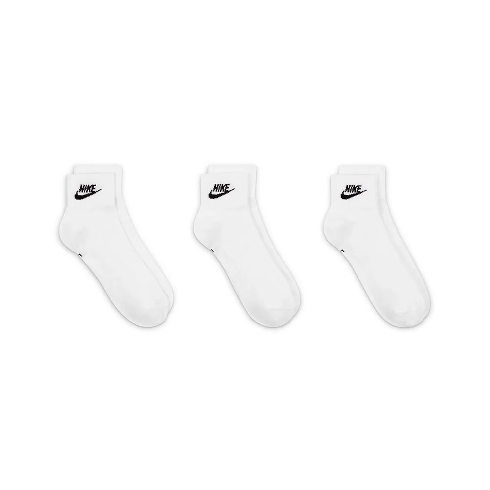 Nike Calze 3/4 Everyday Tris Pack Bianco