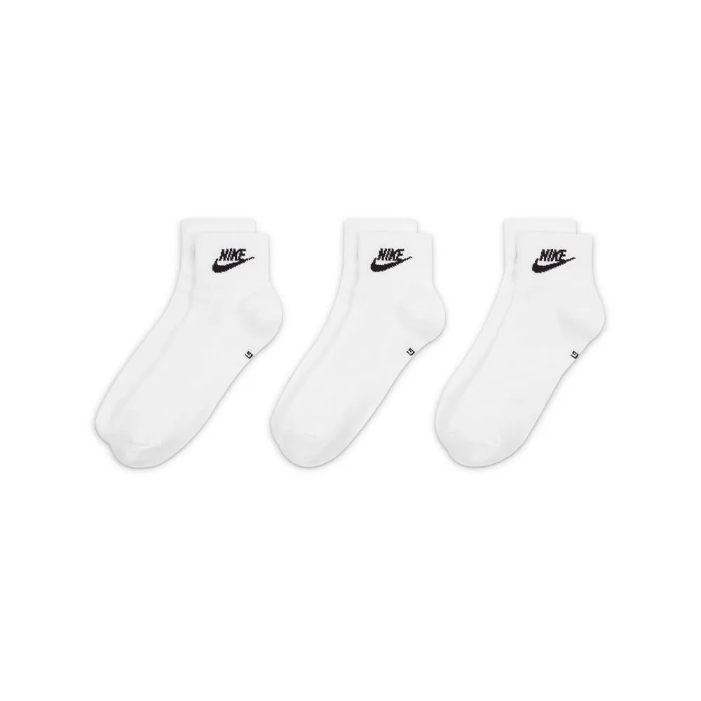 Nike Calze 3/4 Everyday Tris Pack Bianco