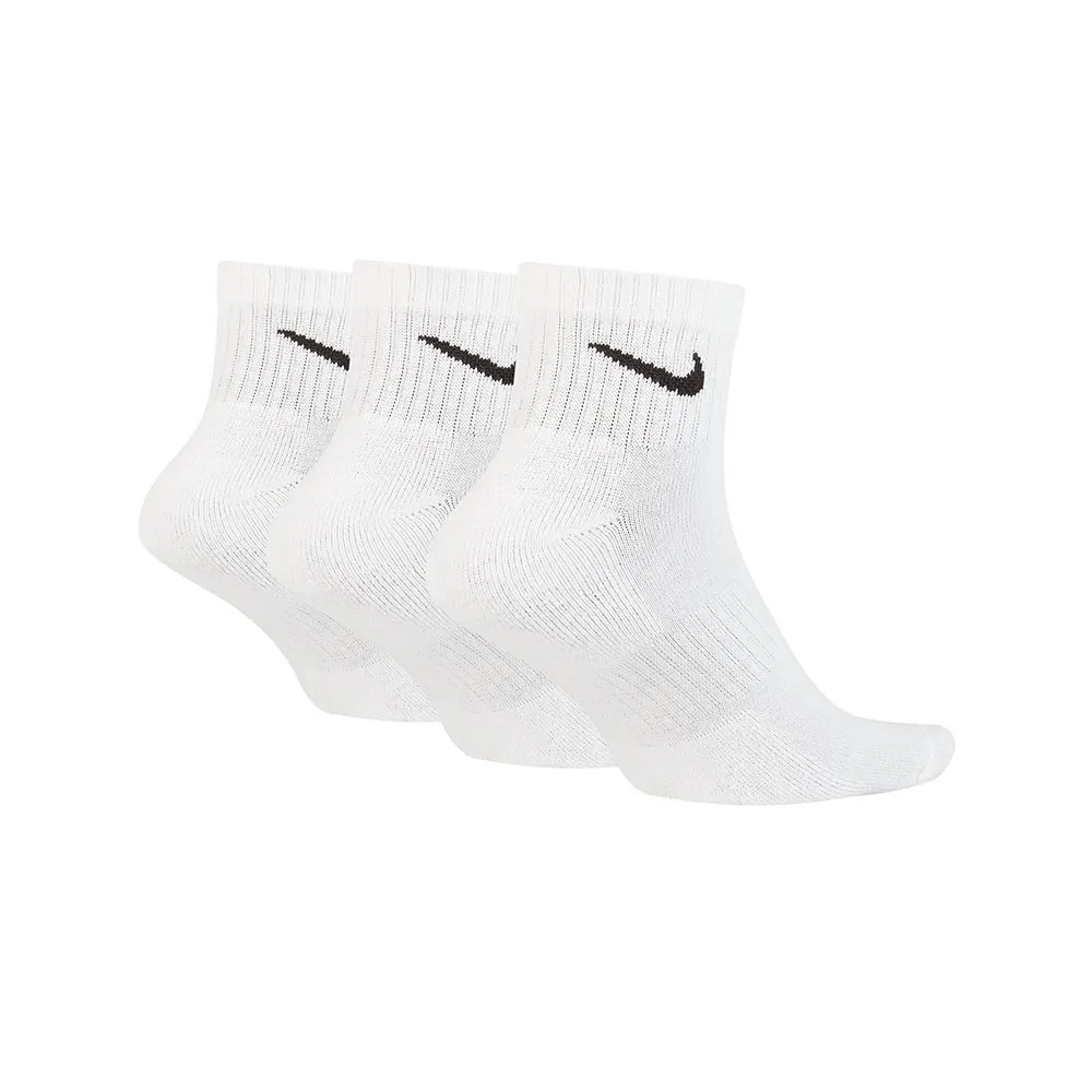 Nike Calze Quarter Tris Pack Bianco