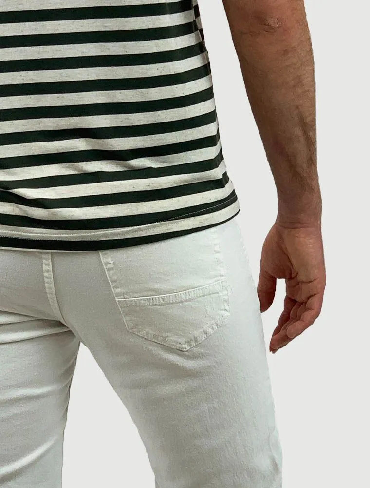 Pantalone Casual 5 Tasche F. King - Bianco