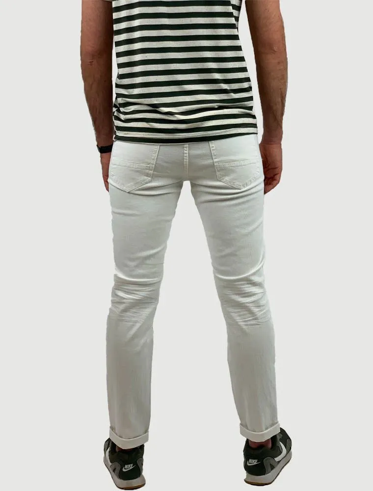 Pantalone Casual 5 Tasche F. King - Bianco