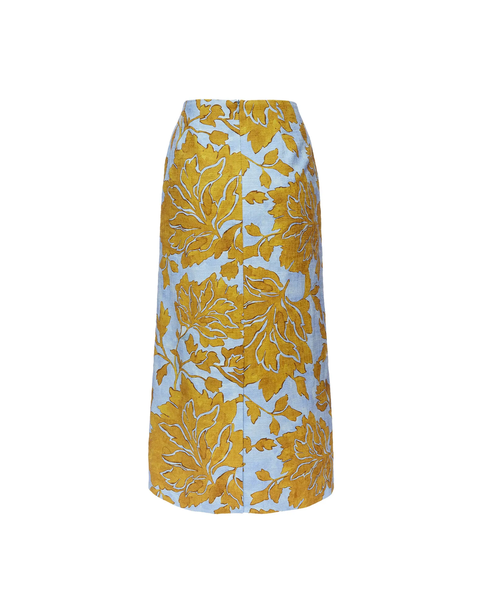 Pencil Skirt in Tangle Light Blue for Women | La DoubleJ