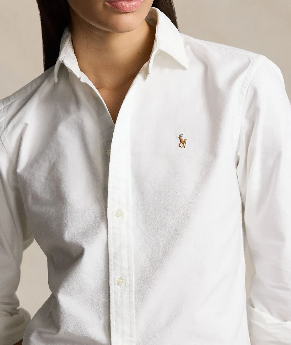 POLO RALPH LAUREN DONNA--Camicia Oxford slim fit