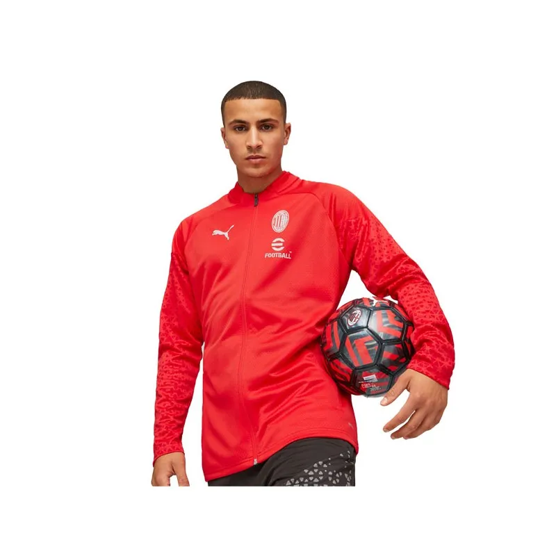 PUMA GIACCA TUTA MILAN 2023/24 RAGAZZO BAMBINO UFFICIALE - ACM TRAINING JACKET Jr - ROSSO