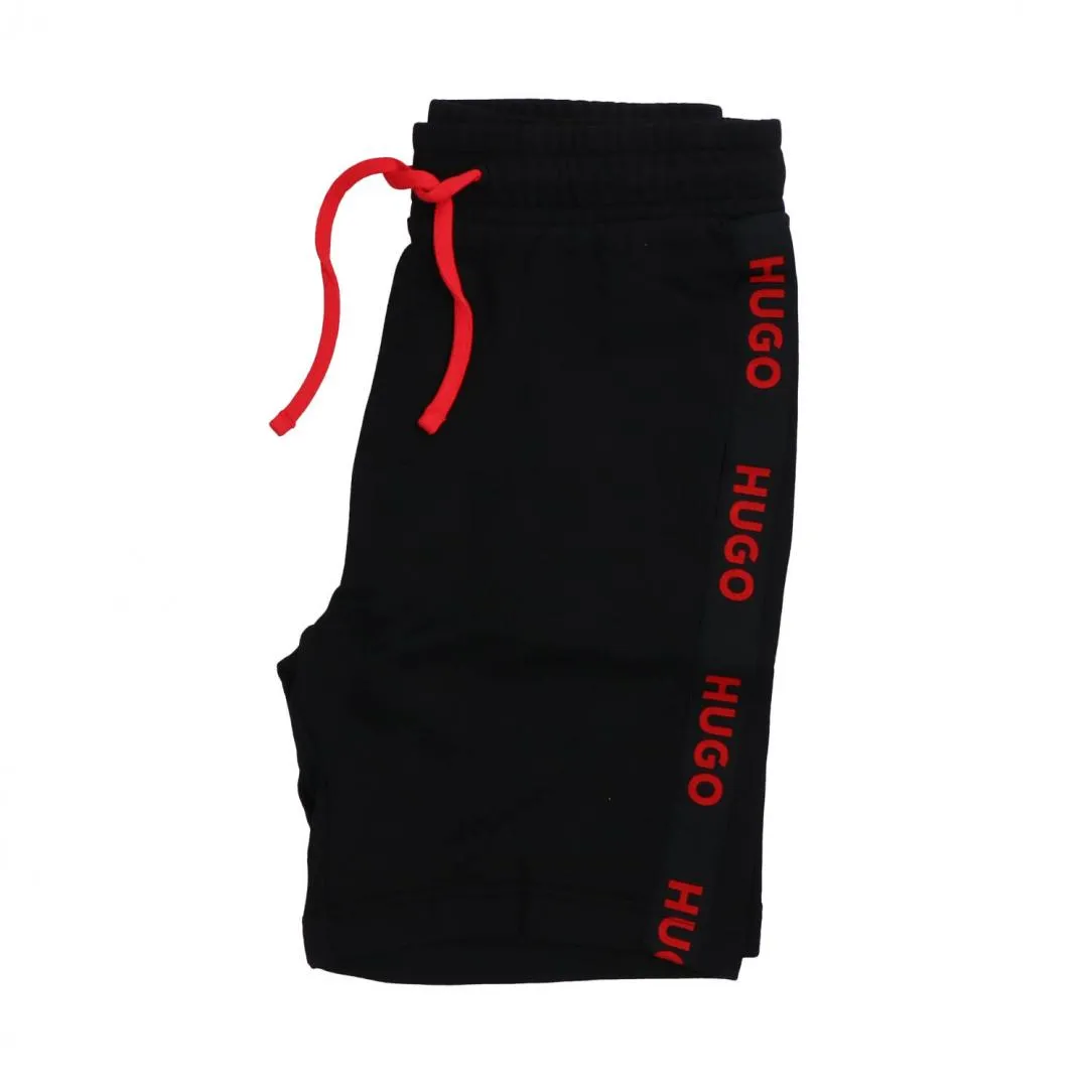 SPORTY LOGO SHORTS Nero