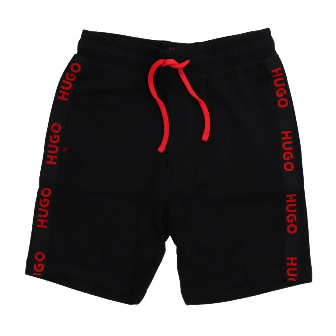 SPORTY LOGO SHORTS Nero