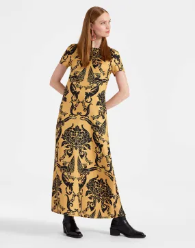 Swing Dress in Cherubs Gold for Women | La DoubleJ