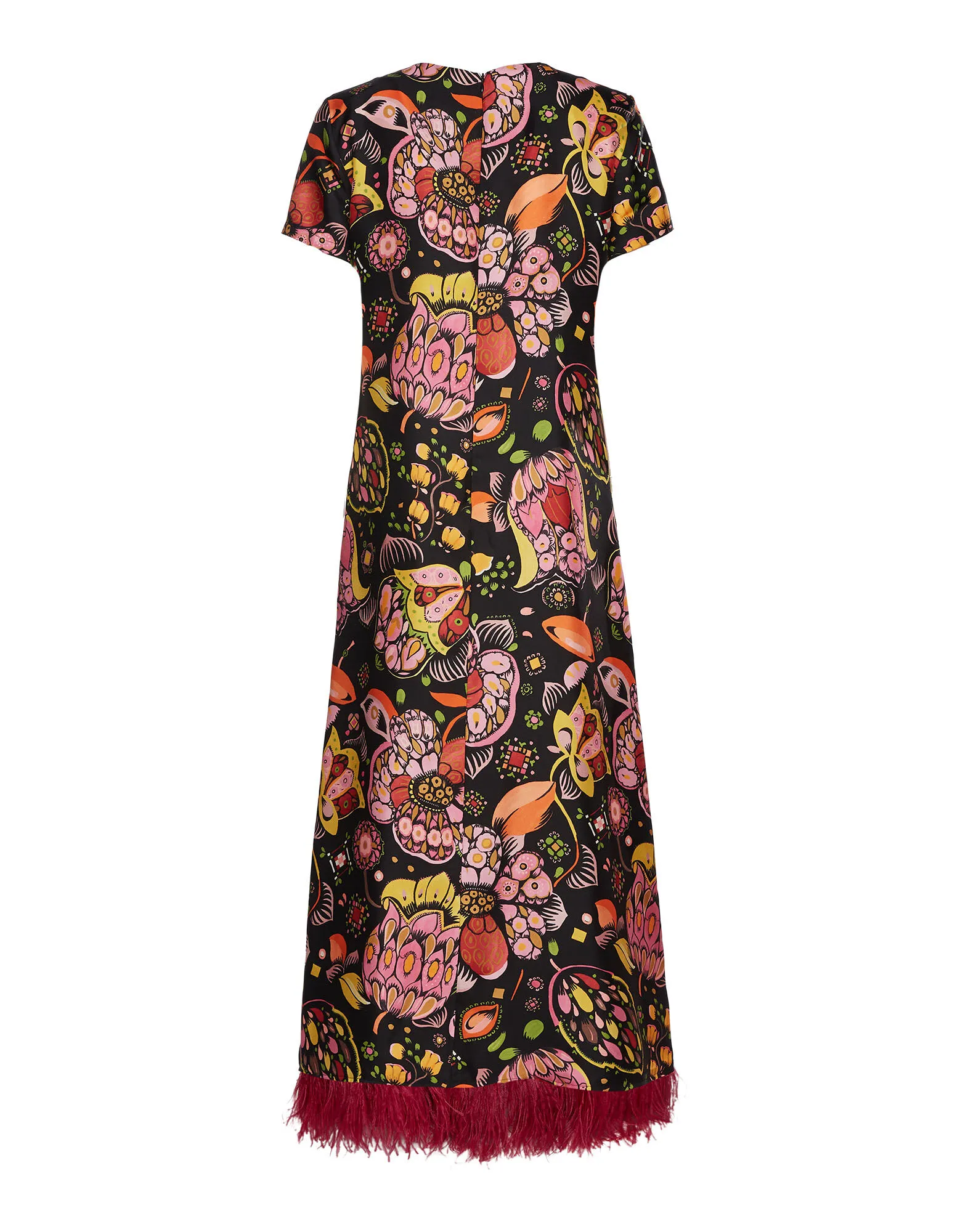 Swing Dress (With Feathers) in Eden for Women | La DoubleJ